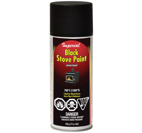 Black Aerosol Stove Paint (solvent based) (Canada Only)