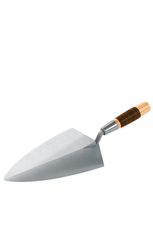 Philadelphia Pattern Brick Trowel, Leather handle