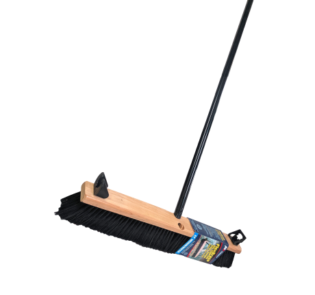 Hippo Contractor Side Clipped Retail Pushbroom, Combination Synthetic Fill