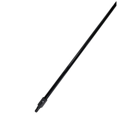 Broom Handle, Metal handle with hex threaded tip and hanger