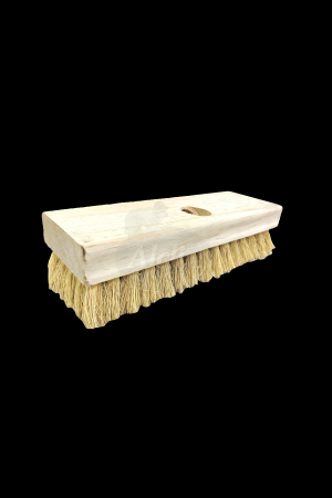 Acid Brush Head, Wood Block White Natural Fiber