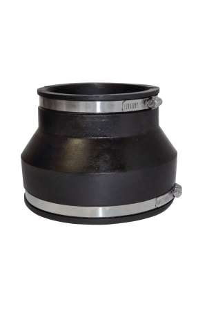 Flexible Rubber Coupling, Clay to CI / PL / COPP / Steel