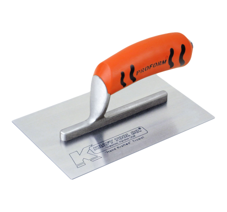 Mini Finishing Trowel, Cross Ground Carbon Steel Blade, ProForm® Soft Grip handle
