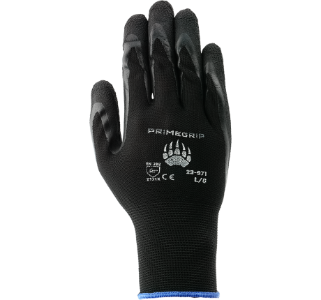 Nitrile Gripper Worker Glove, [ Panther ] - High Elasticity and Comfort