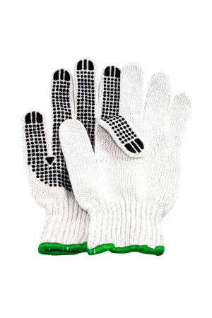 Dotted Palm Industrial Cotton Work Glove