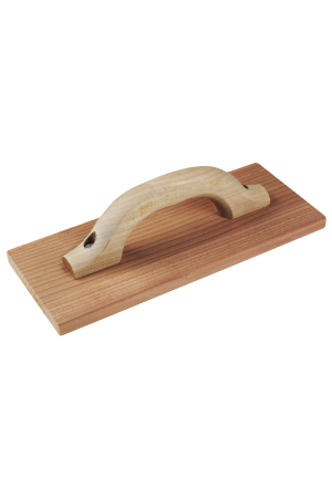 Clear Redwood Hand Float, Square Ends, Wood handle
