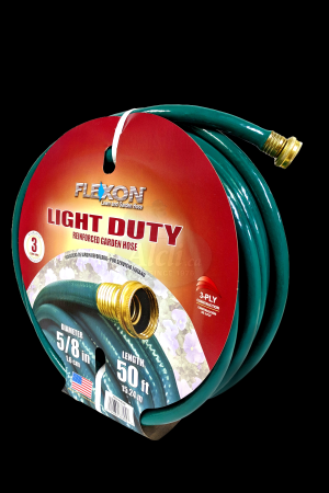 Light-duty reinforced garden hose