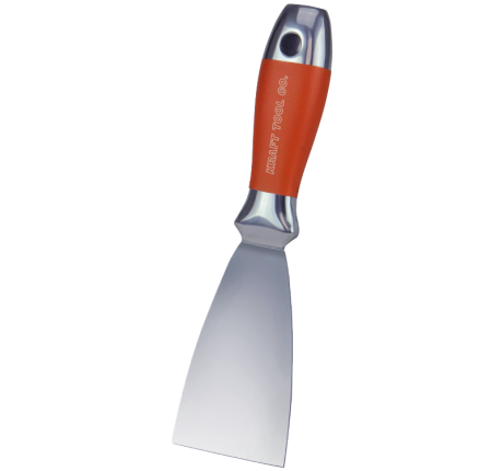 Elite Series™ All Stainless Steel Putty Knife, Sure grip covered stainless steel handle