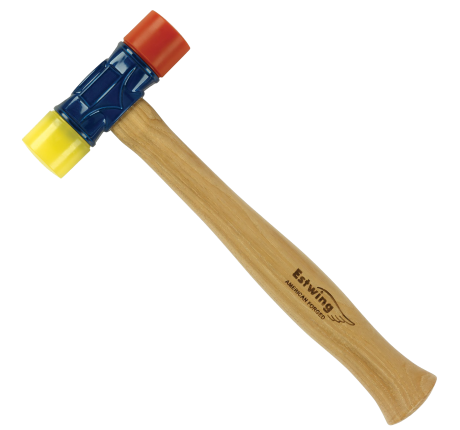 Dual Plastic Face Rubber Mallet, 12 oz.