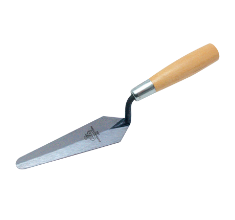 Insulator’s Trowel, Bullnose Pointing Trowel, Wood handle