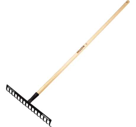 Medium Intensity Rake, Varnished Wood Handle