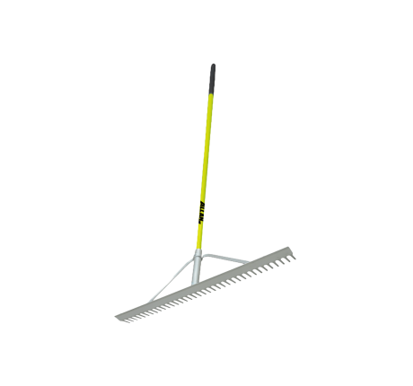 Landscape Rake, Fiberglass handle