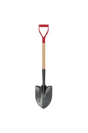 Round Point Shovel, Wood Handle, D-Grip, Pro Series