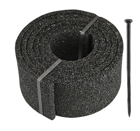 Earth Edge Rubber Edging Roll Bundle, Black