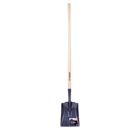 Square Point Shovel, Wood Handle