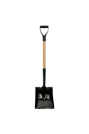 Square Point Shovel, Wood Handle, D-Grip, Econo