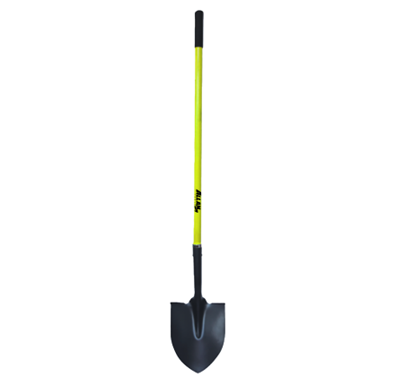 Round Point Shovel, Fiberglass Handle, Allan Tools