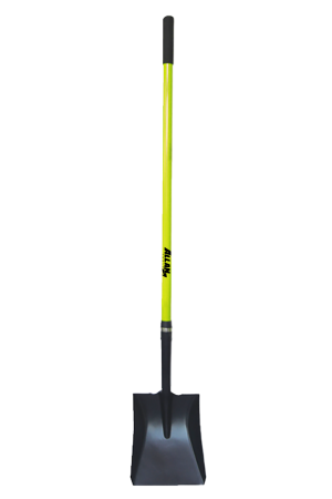 Square Point Shovel, Fiberglass Handle, Allan Tools