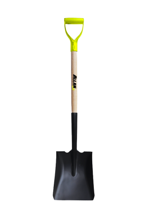 Square Point Shovel, Wood Handle, D-Grip, Allan Tools