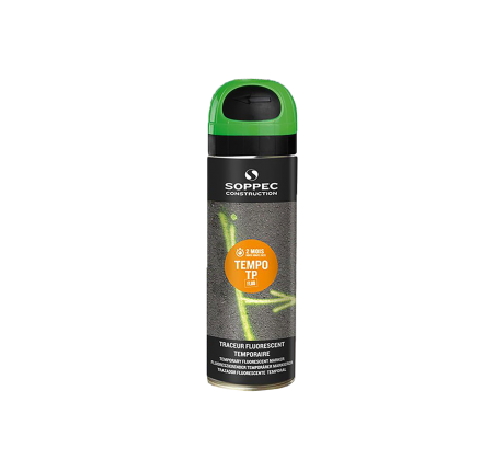 Tempo TP Temporary Marking Spray Paint, Fluorescent Green