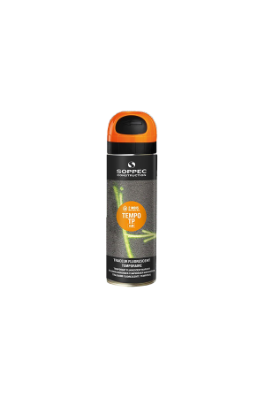 Tempo TP Temporary Marking Spray Paint, Fluorescent Orange