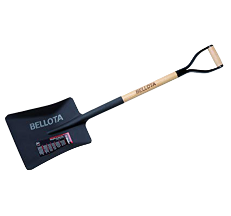 Square Point Shovel, Wood Handle, D-Grip