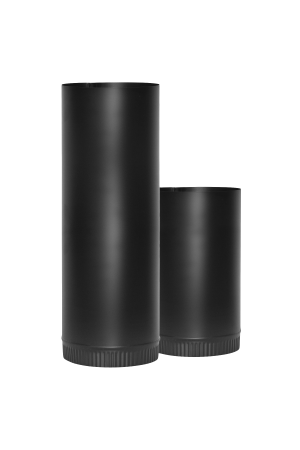 Half Joint Stove Pipe (Black Matt)