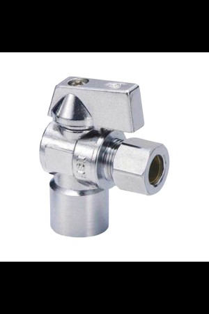 Push Fit Ball Supply Stop Valve, Angle