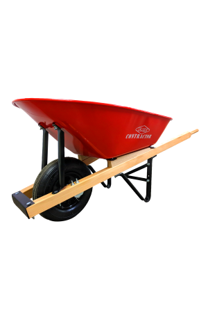 Contractor Wheelbarrow, Pneumatic 4 Ply Wheel