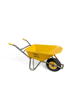 PRO Grade One piece Contractor Wheelbarrow, Pneumatic 4 Ply Wheel