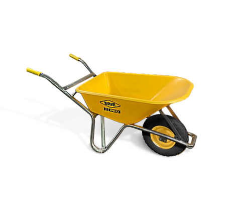 PRO Grade One piece Contractor Wheelbarrow, Pneumatic 4 Ply Wheel