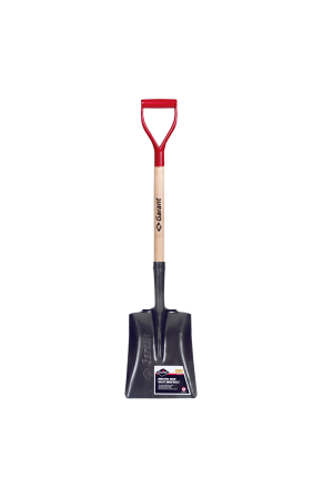 Square Point Shovel, Wood Handle, D-Grip, Pro Series