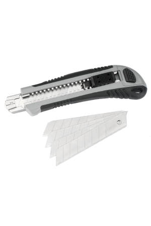 Utility Knife, Bi-material handle, 18mm Blade