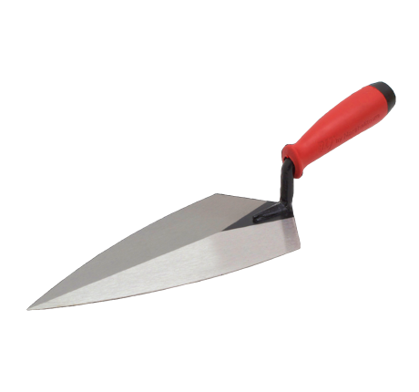 London Pattern Brick Trowel, Soft grip handle, QLT